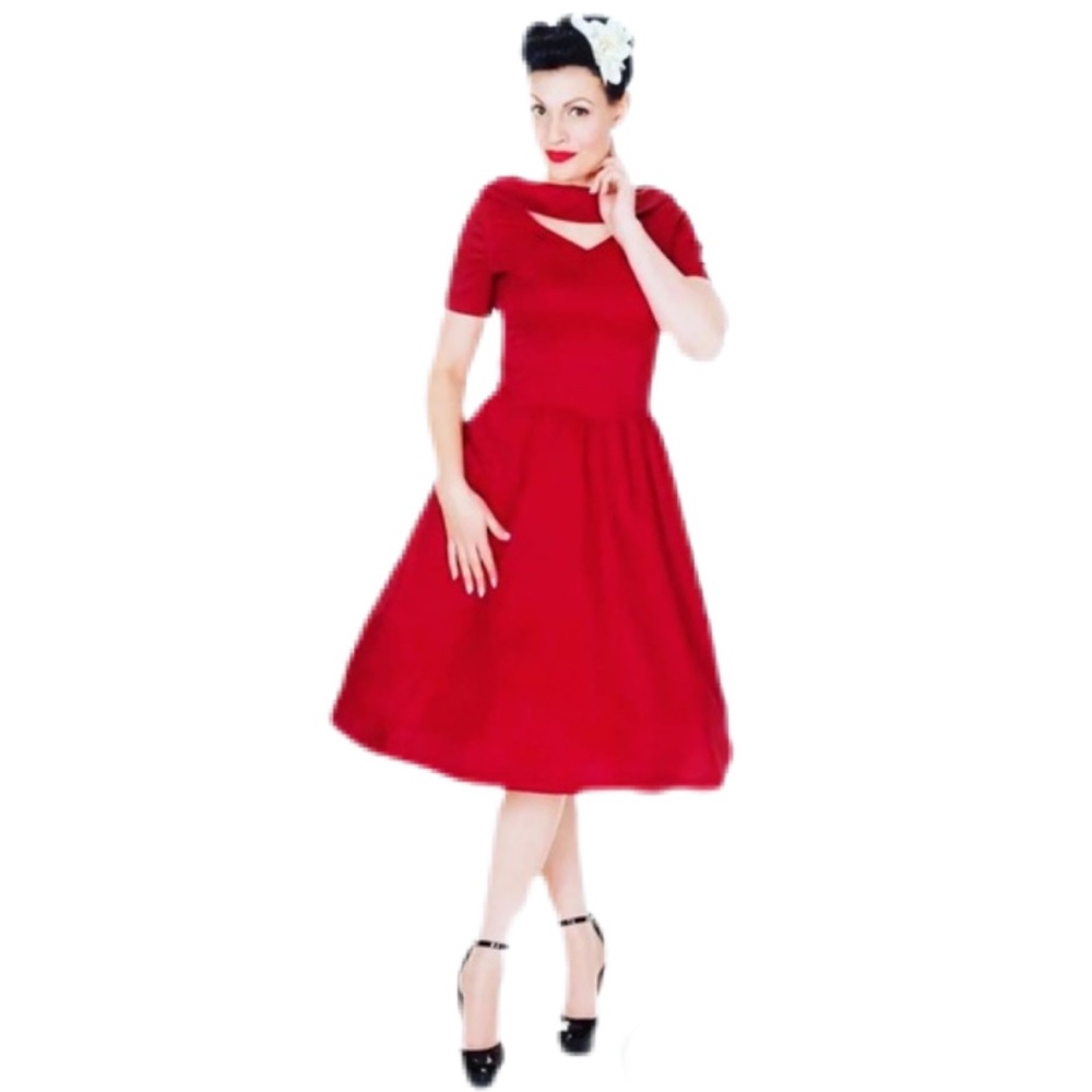 Lindy Bob Red Cut-out Pin-up Retro 1950’s Red Size XL